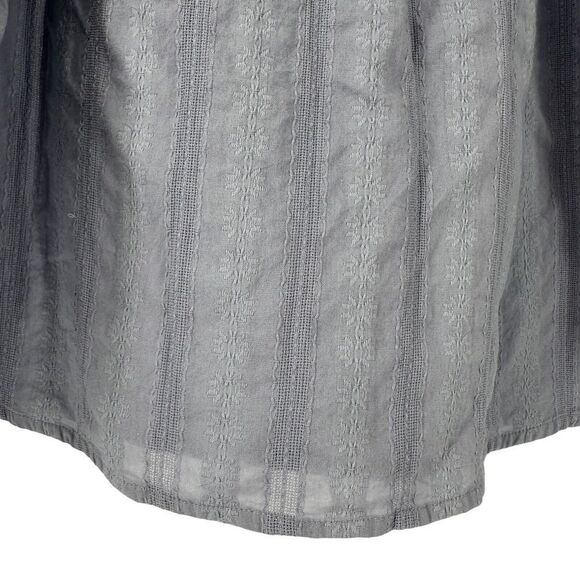 Universal Thread Top Blue Dramatic Double Ruffle Shoulder Size XS 3/4 Sleeve Top - Picture 7 of 9